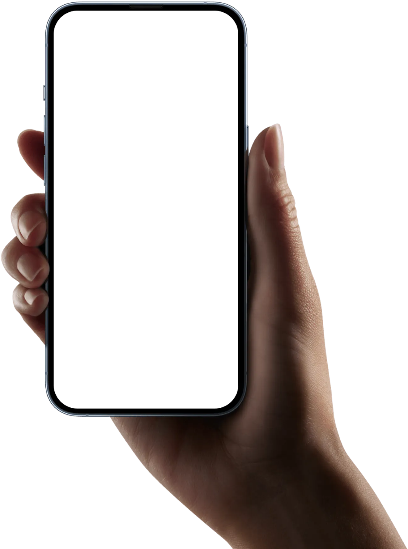 A hand holding an iPhone running Enterkey, showing active buzzer keys
